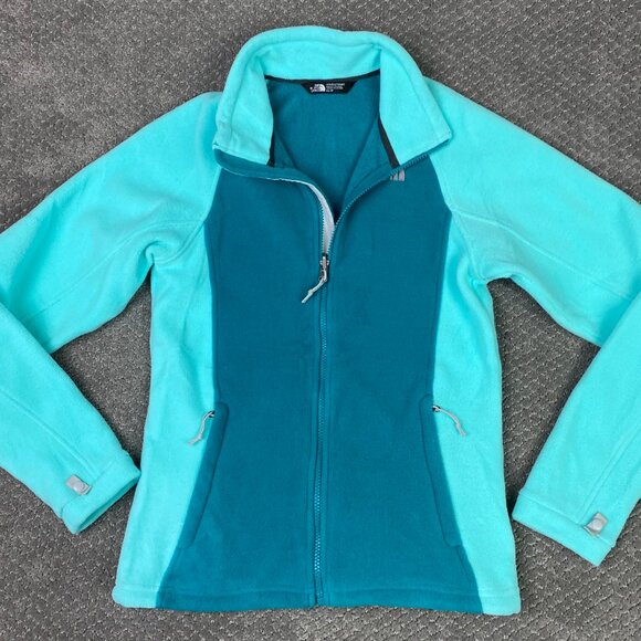The North Face Fleece Jacket Women's XS Teal Turquoise Full Zip NWOT - Picture 3 of 11